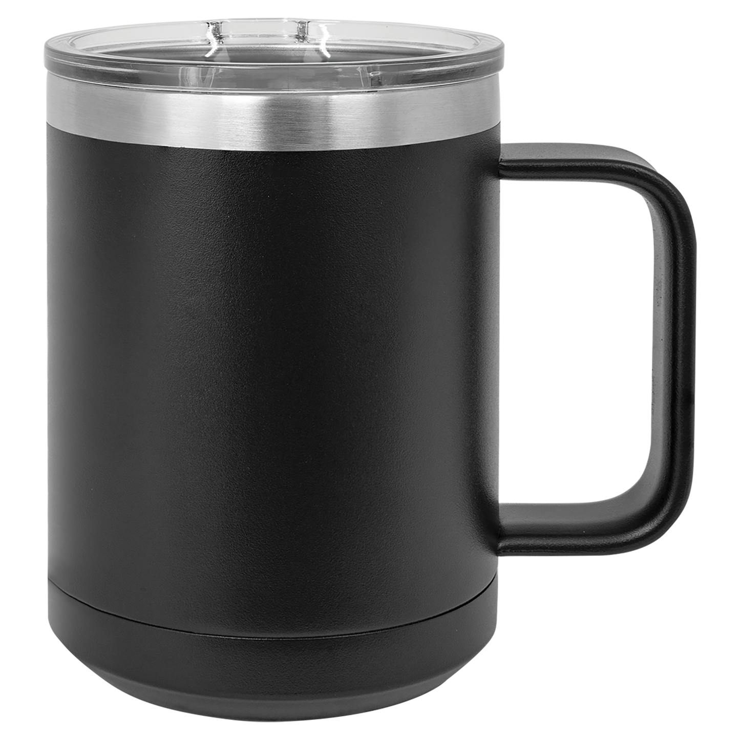 Yoelike 15oz Travel Mug with Handle and Lid, Stainless Steel