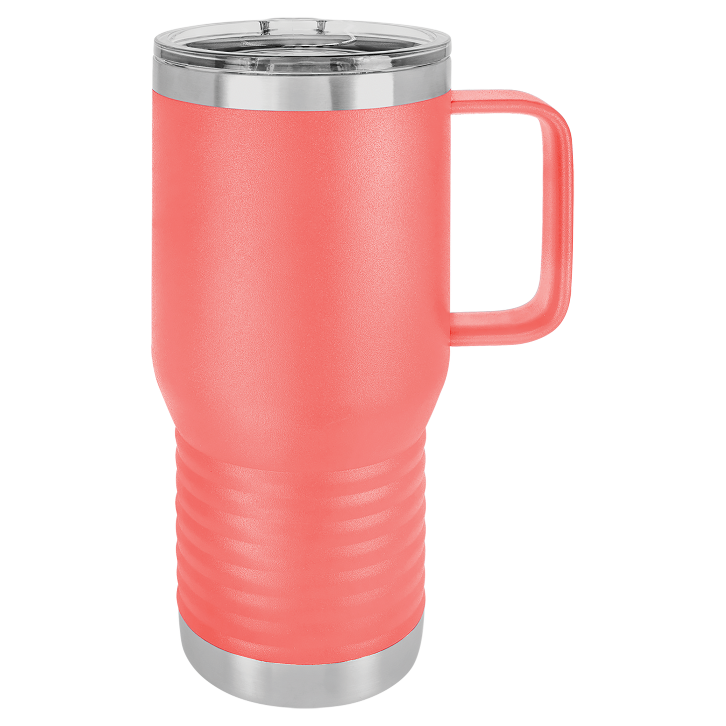 CUSTOMIZABLE 20 oz. WITH HANDLE POWDER COATED VACUUM SEALED STAINLESS STEEL WATER TUMBLER