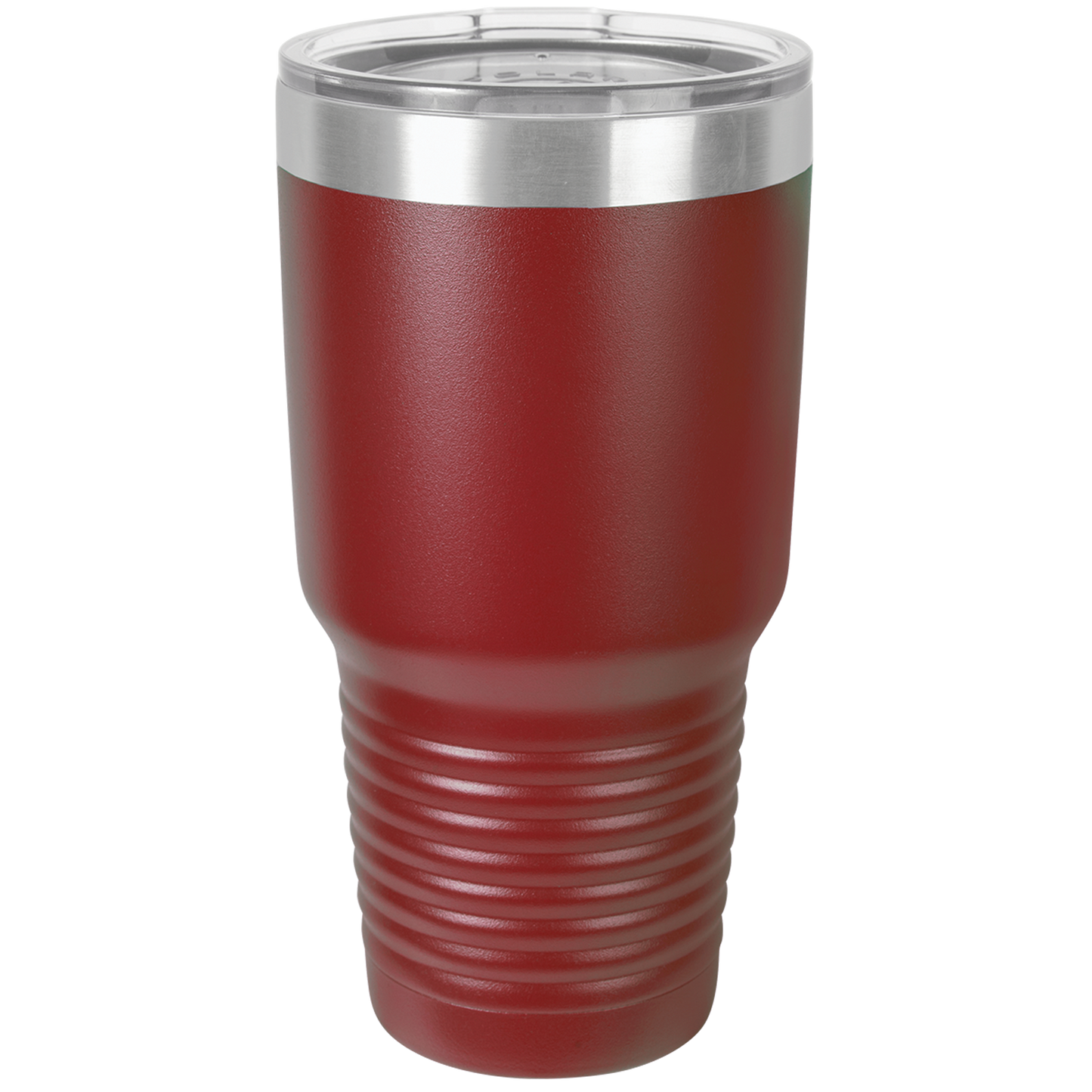 30oz Colorblock Stainless Tumbler I Maroon and White